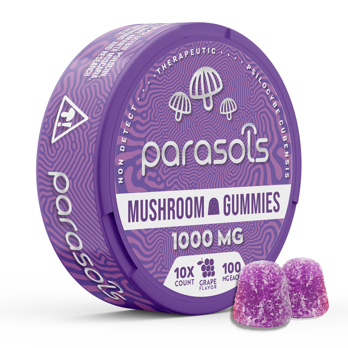 Magic Mushroom Gummies - Non Detect Grape 1000mg